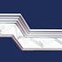 Gypsum Plaster Cornis Strip Decoration and Design M-111