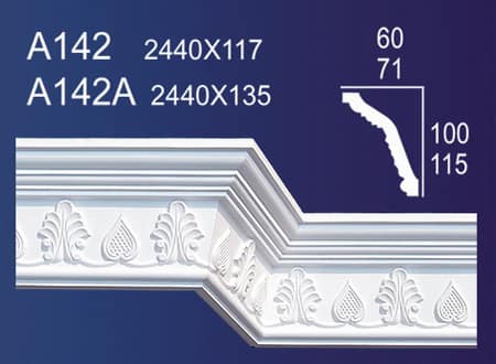 Gypsum Plaster Cornis Strip Decoration and Design M-154
