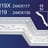 Gypsum Plaster Cornis Strip Decoration and Design M-108