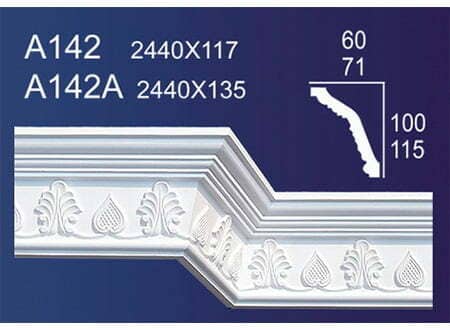 Gypsum Plaster Cornis Strip Decoration and Design M-160