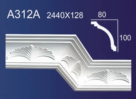 Gypsum Plaster Cornis Strip Decoration and Design M-152
