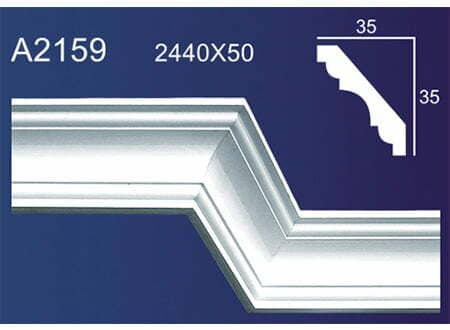 Gypsum Plaster Cornis Strip Decoration and Design M-158