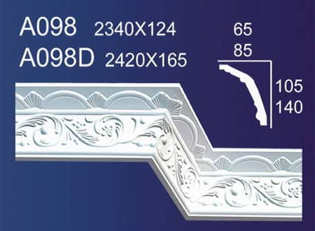 Gypsum Plaster Cornis Strip Decoration and Design M-129