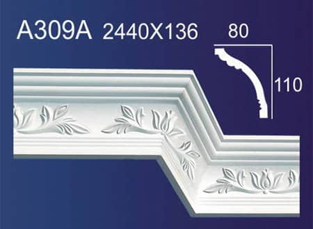Gypsum Plaster Cornis Strip Decoration and Design M-116