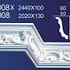 Gypsum Plaster Cornis Strip Decoration and Design M-104