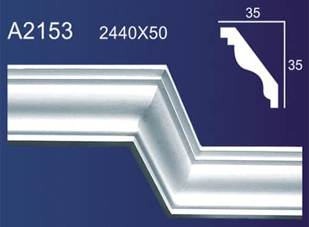 Gypsum Plaster Cornis Strip Decoration and Design M-126