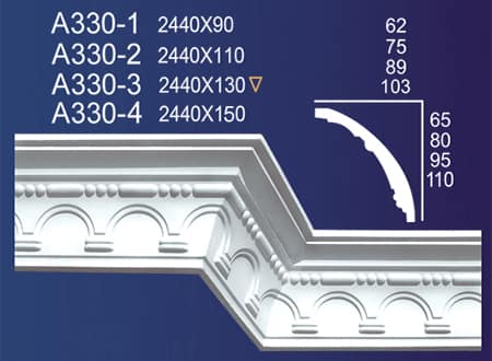 Gypsum Plaster Cornis Strip Decoration and Design M-127