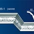 Gypsum Plaster Cornis Strip Decoration and Design M-140