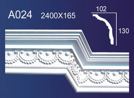 Gypsum Plaster Cornis Strip Decoration and Design M-113
