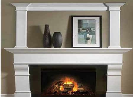 Gypsum Wall Unit Fireplace Design M-907