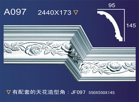 Gypsum Plaster Cornis Strip Decoration and Design M-130