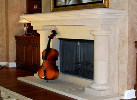 Gypsum Wall Unit Fireplace Design M-905
