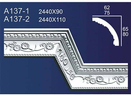 Gypsum Plaster Cornis Strip Decoration and Design M-168