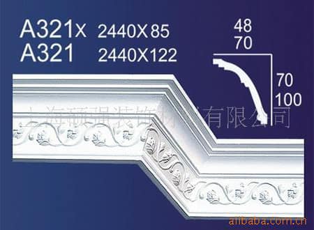 Gypsum Plaster Cornis Strip Decoration and Design M-139